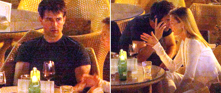 Tom Cruise é fotografado ao lado de mulher misteriosa em jantar na Croácia
