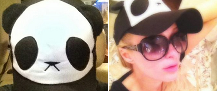 Paris Hilton compra boné de panda na China