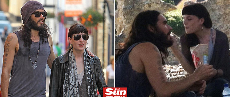 Russell Brand, ex de Katy Perry, é visto com outra mulher