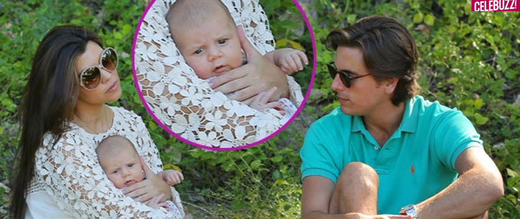 Kourtney Kardashian e o marido fazem piquenique com a herdeira recém-nascida