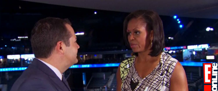 Michelle Obama volta a falar da beleza de George Clooney