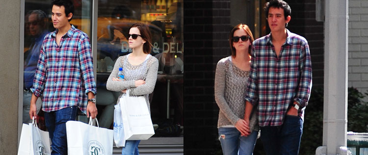 Emma Watson passeia de mãos dadas com suposto namorado