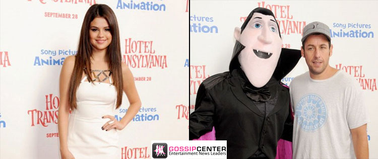 Selena Gomez e Adam Sandler participam de <i>première</i> de <i>Hotel Transylvania</i>