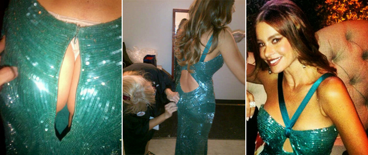 Sofia Vergara quase mostra demais no <I>Emmy</i>