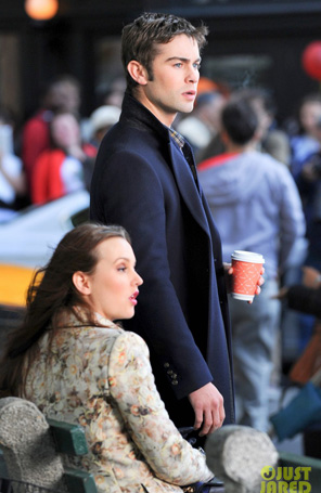 Blair e Nate gravam cenas juntos em <i>Gossip Girl</i>