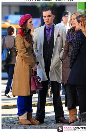 Blake Lively, Ed Westwick e Leighton Meester gravam <i>Gossip Girl</i> em Nova York