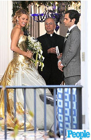 Fotos revelam um possível casamento entre Dan e Serena em <i>Gossip Girl</i>. Veja!