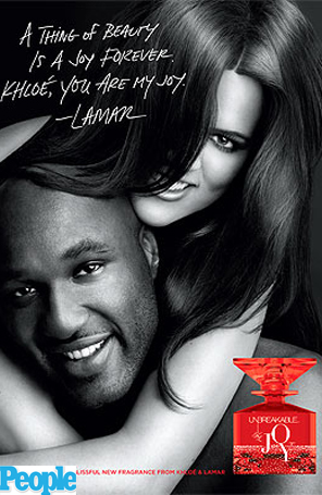 Khloé Kardashian e Lamar Odom lançam perfume