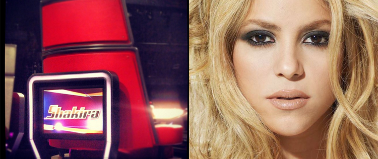 Shakira mostra primeira foto nos <i>sets</i> de <i>The Voice</i>