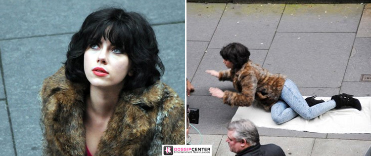 Scarlett Johansson é clicada de peruca em <I>set</i>
