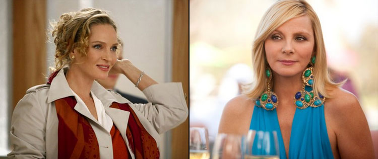 Uma Thurman e Kim Cattrall disputam papel em <i>Cinquenta Tons de Cinza</i>