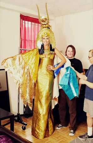 Heidi Klum mostra a sua fantasia para o <i>Halloween</i>