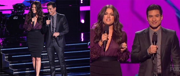 Khloé Kardashian mostra demais em seu <i>dèbut</i> no <i>The X Factor USA</i>