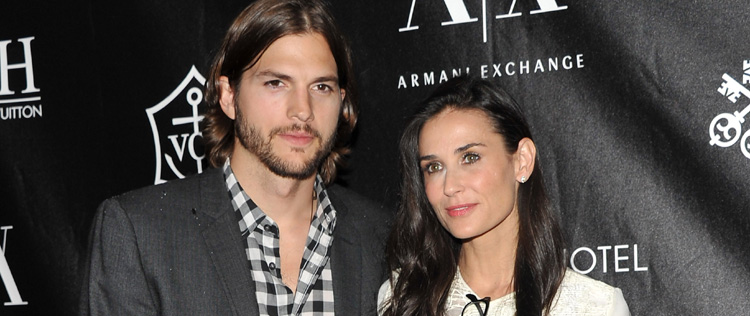 Ashton Kutcher e Demi Moore estão longe de assinar divórcio, diz <I>site</i>