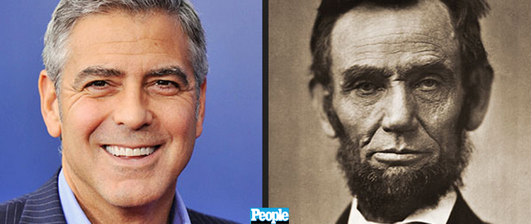 George Clooney tem parentesco com Abraham Lincoln