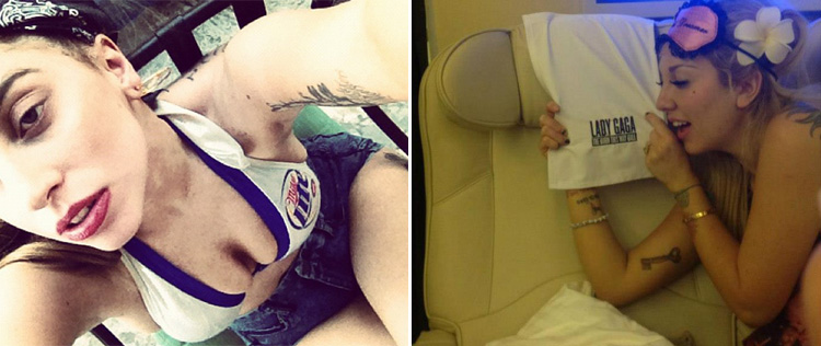 Lady Gaga faz pose sensual