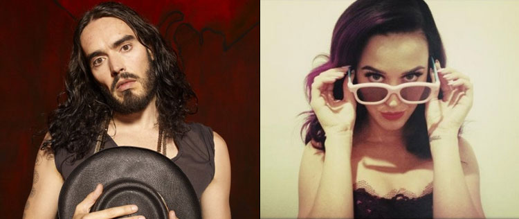 Russell Brand dá presente de aniversário para Katy Perry