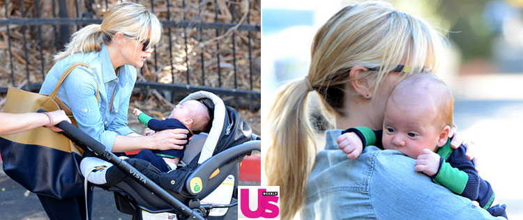 Reese Whiterspoon sai com seu filho recém-nascido pela primeira vez. Veja as fotos!