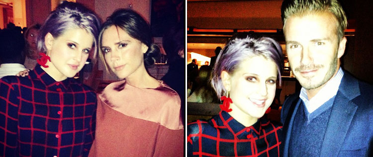 Kelly Osbourne tieta Victoria e David Beckham