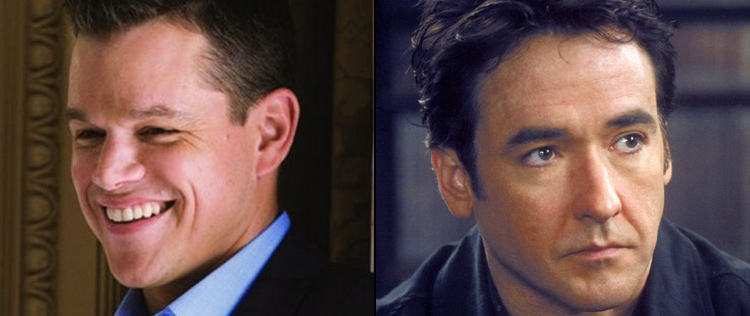 Próximos filmes de Matt Damon e John Cusack tratam de política