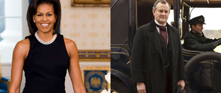 Michelle Obama pede DVDs de <i>Downton Abbey</i> para produção