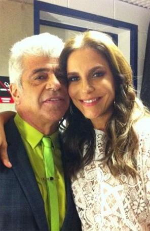 Lulu Santos publica foto nos bastidores do <i>The Voice Brasil</i> com Ivete Sangalo