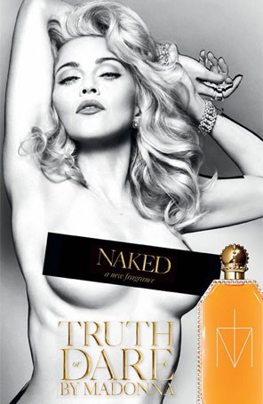 Madonna faz <i>topless</i> para lançamento de nova fragrância