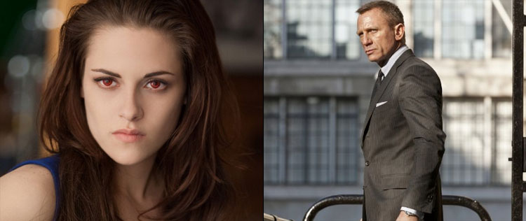 Daniel Craig não quer Kristen Stewart como <i>Bond Girl</i>