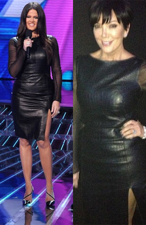 Kris Jenner usa vestido de Khloé Kardashian