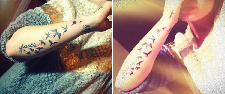 Demi Lovato exibe a nova tatuagem