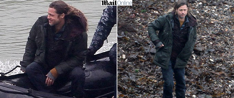Brad Pitt filma em alto mar, veja aqui!
