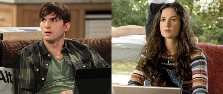 Filhas de Demi Moore imploram para a mãe assinar divórcio com Ashton Kutcher