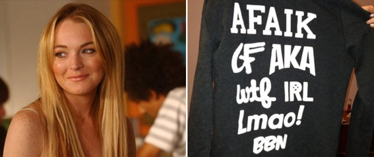 Lindsay Lohan rouba camiseta de <I>affair</i>