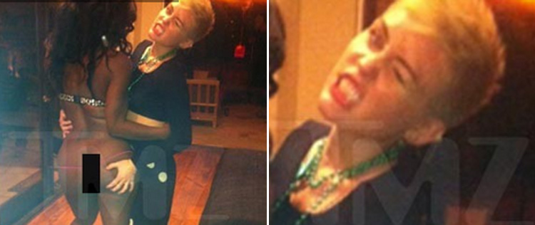 Miley Cyrus aperta <I>derrière</i> de <I>stripper</i>