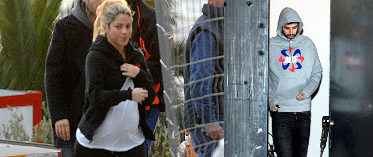 Shakira e Gerard Piqué visitam obras de sua nova casa
