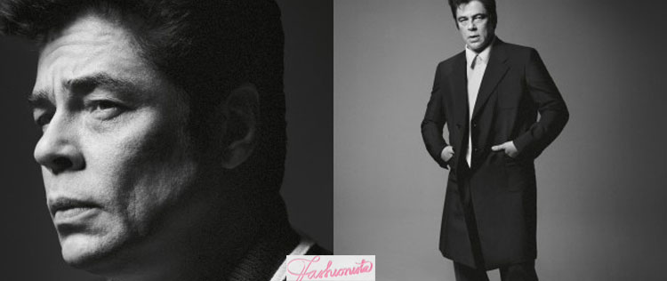 Benicio Del Toro posa para campanha da <i>Prada</i>