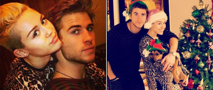 Miley Cyrus mostra como foi o Natal com noivo, confira!