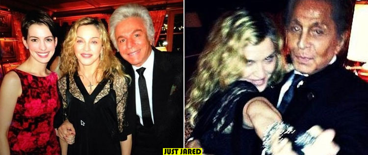 Anne Hathaway e Madonna viram o ano e cantam juntas em festa
