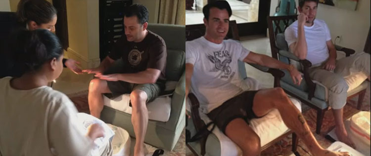 Noivo de Jennifer Aniston foi com ela ao <i>spa</i> durante as férias