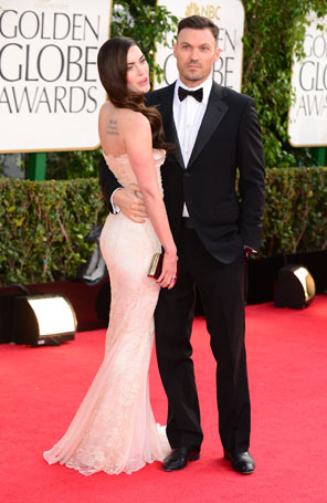 Marido de Megan Fox escolheu o vestido da atriz para o <i>Globo de Ouro</i>