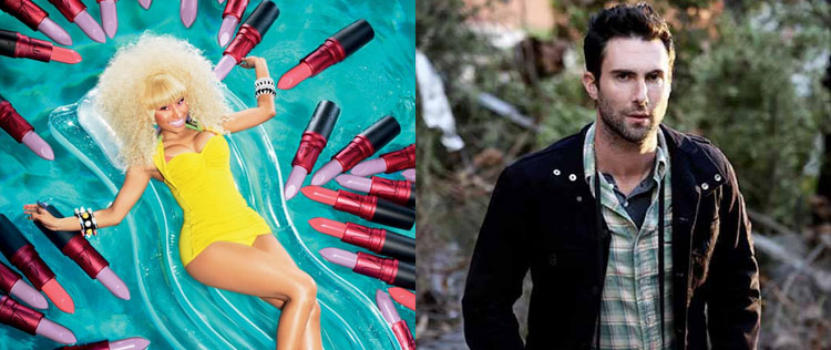 Adam Levine e Nicki Minaj vão criar linhas de roupas