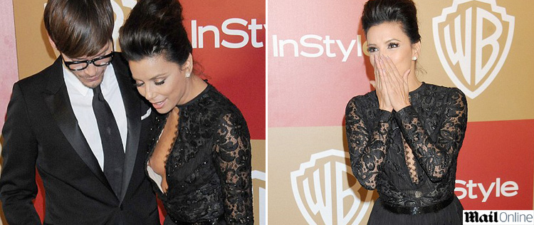 Eva Longoria mostra mais do que gostaria em premiação. Veja!