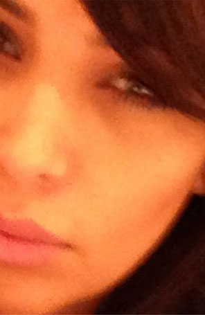 Kim Kardashian publica uma foto sua em que aparece sem maquiagem