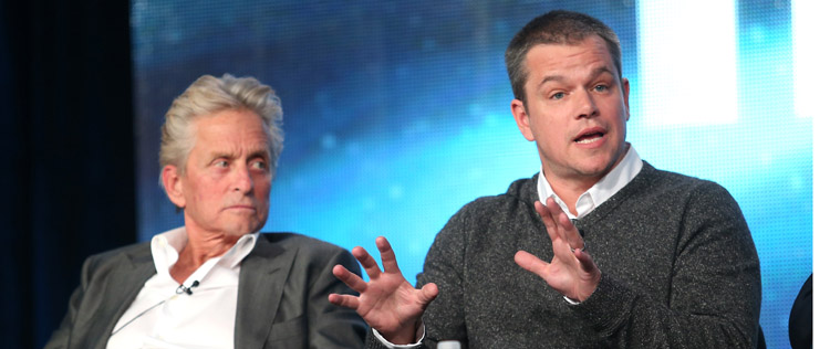 Matt Damon pensava em Catherine Zeta-Jones na hora de beijar Michael Douglas