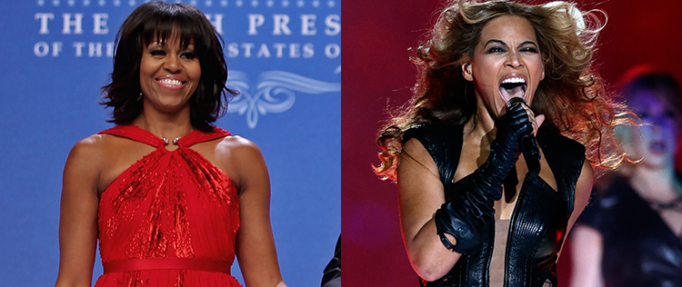 Michelle Obama se diz orgulhosa de Beyoncé no <i>Super Bowl</i>