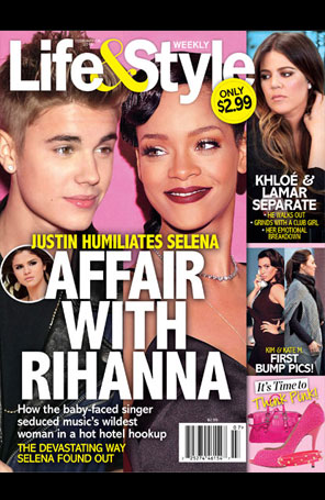 Justin Bieber teve caso com Rihanna, afirma revista