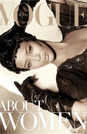Naomi Campbell é capa da <i>Vogue</i> Itália de fevereiro, veja!