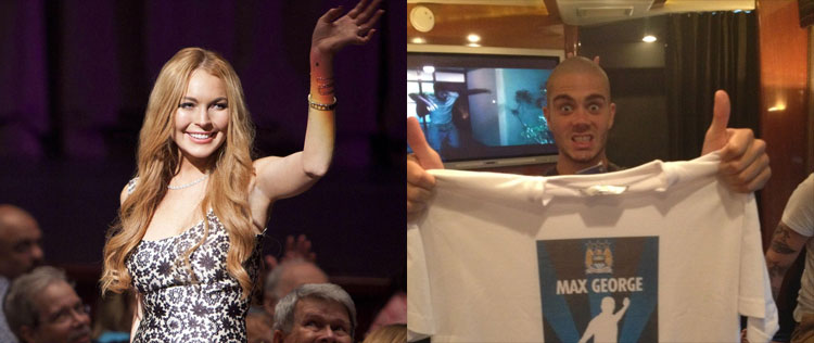 Max George, do <i>The Wanted</i>, admite ter ficado com Lindsay Lohan