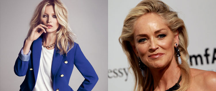 Kate Moss e Sharon Stone virão ao Brasil em abril