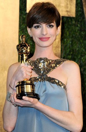 Anne Hathaway preparou e treinou o discurso para o <i> Oscar</i>